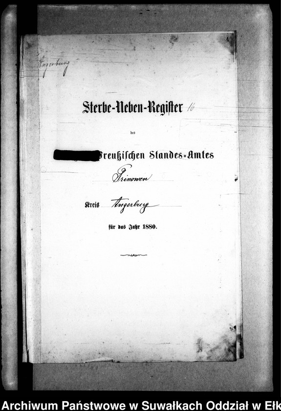 image.from.unit.number "Sterbe-Neben-Register des Preussischen Standes-Amtes Prinowen Kreis Angerburg"