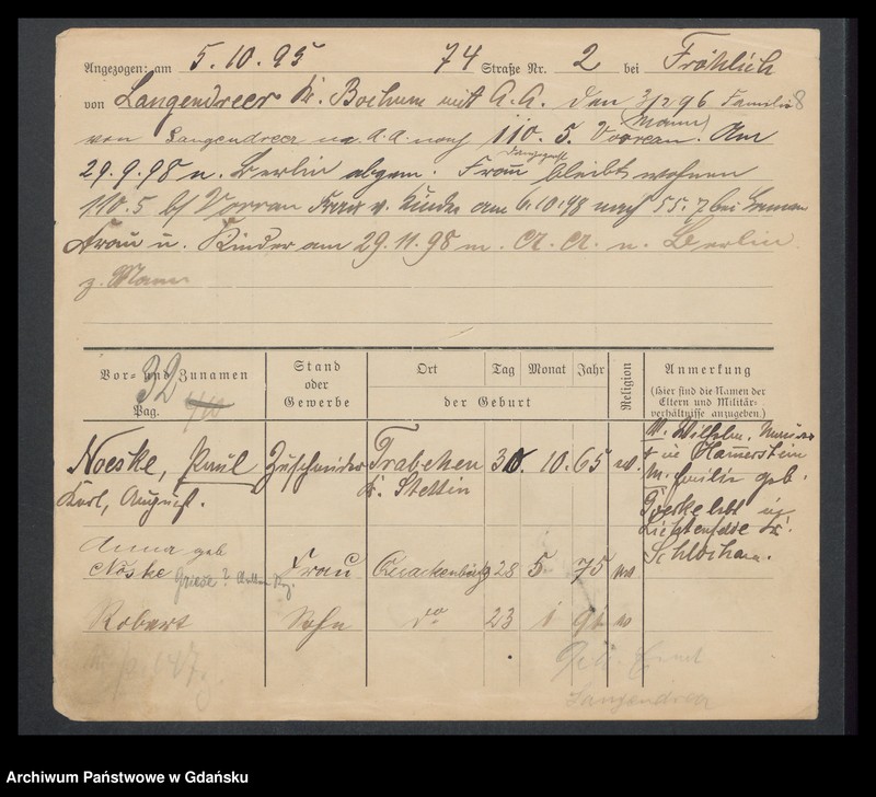 image.from.unit.number "Karty meldunkowe: Nörlich - Norrmann"