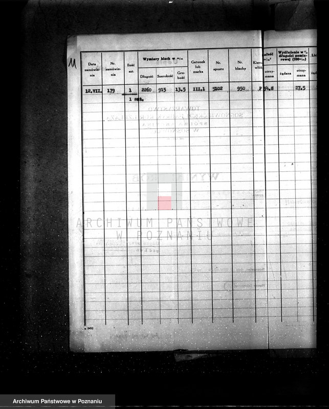 Obraz 16 z jednostki "Gorzelnia P. Kuettnera w Fabianowie pow. jarociński nr fabr. kotła 1960 nr woj. kotła 6273"