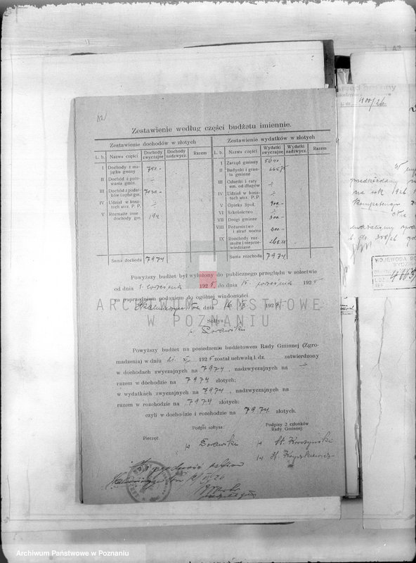 Obraz 17 z jednostki "Budżet i sprawy rachunkowo-kasowe Skalmierzyc Nowych"