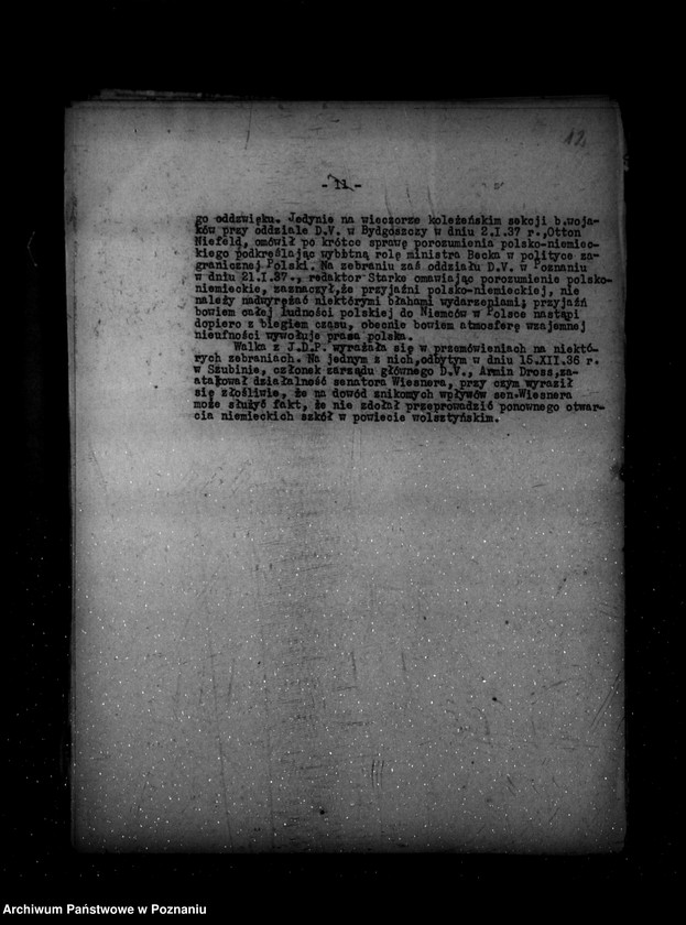 Obraz 16 z jednostki "Sprawozdania z życia mniejszości narodowych za czas od 15 grudnia 1936 r. do 31 maja 1937 r."