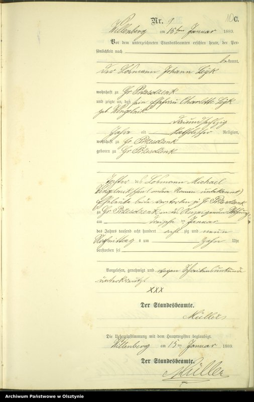 image.from.unit.number "Sterbe-Neben-Register Nr 1 - 174"