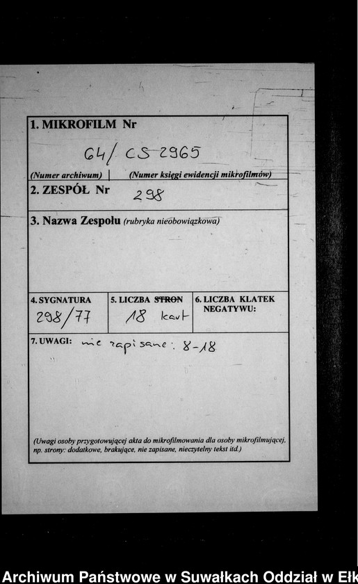 image.from.unit.number "Heirats-Neben-Register des Preussischen Standes-Amtes Kehlen Kreis Angerburg"