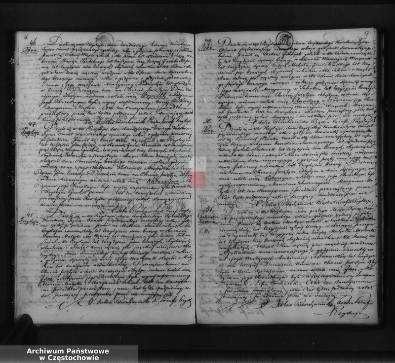 Obraz 11 z jednostki "Księga duplikat [akt] urodzonych, zaślubionych i zmarłych Parafii Przystajń w w okręgu częstochowskim, dekanacie krzepickim z roku 1854"