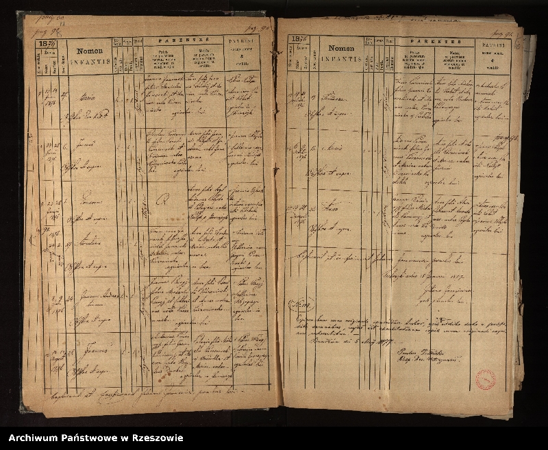 image.from.unit.number "Księga urodzeń, małżeństw i zgonów dla miejscowości Jasień, Ustrzyki Dolne, Strwiążyk"