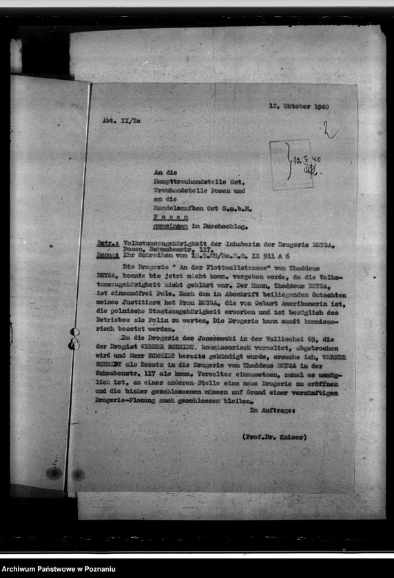 Obraz 6 z jednostki "Erfassung der Drogerien"