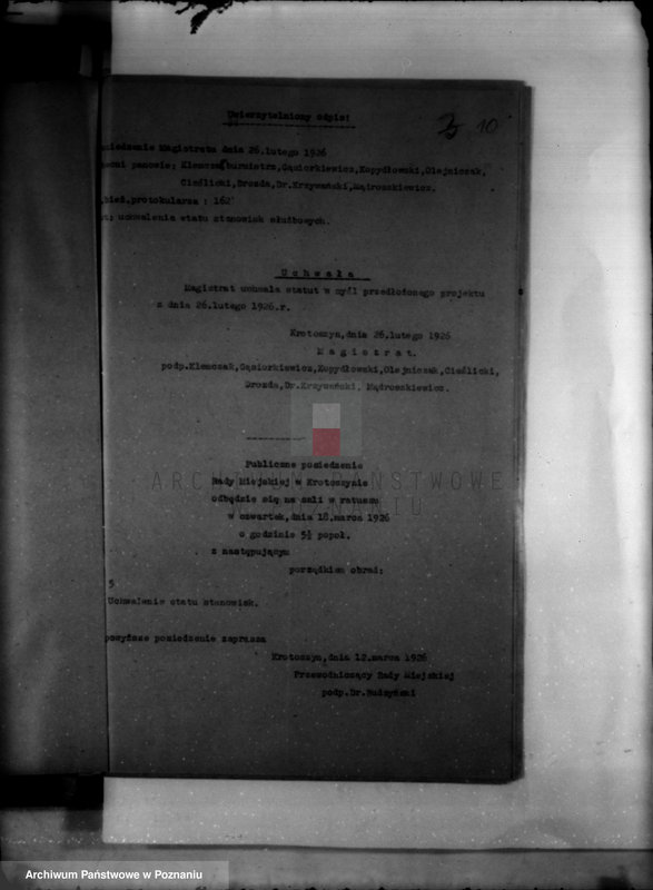 Obraz 14 z jednostki "Urzędnicy Komunalni miasta Krotoszyna"