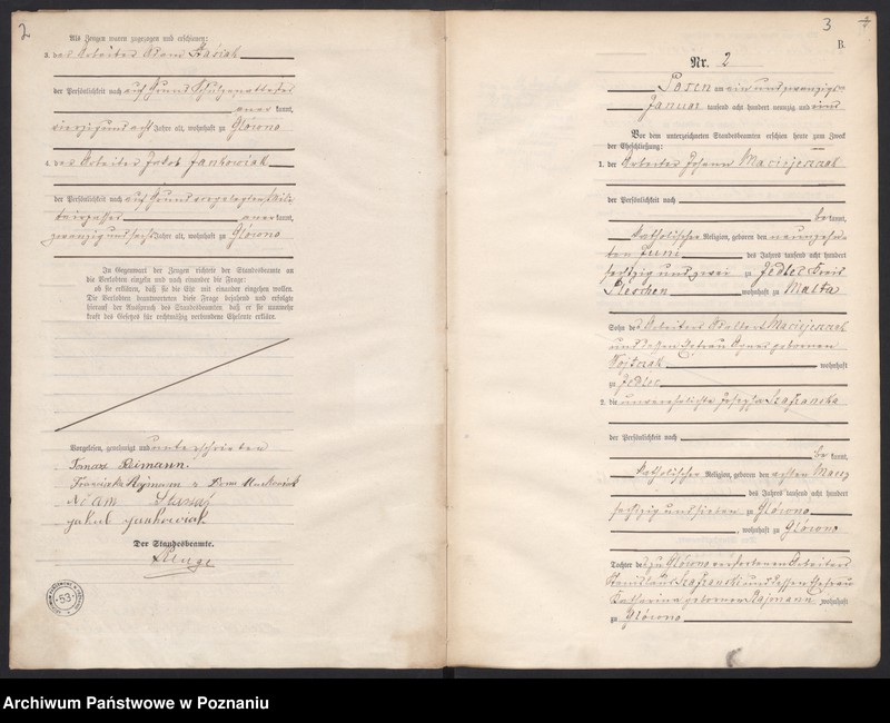 Obraz 4 z jednostki "Księga małżeństw"