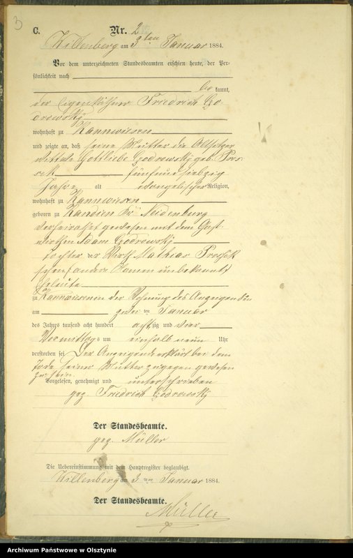 image.from.unit.number "Sterbe-Neben-Register Nr 1 - 190"