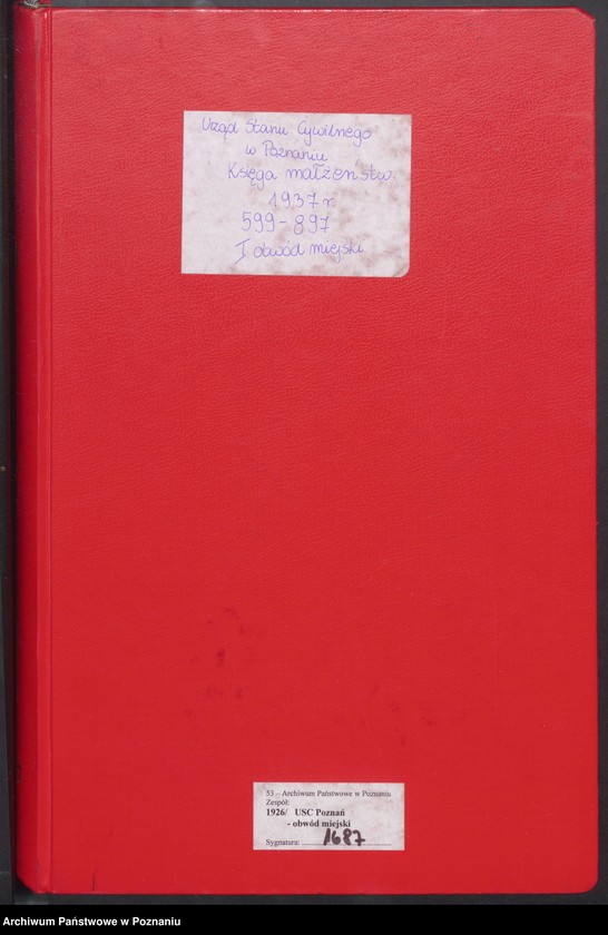 Obraz 2 z jednostki "Księga miejscowa małżeństw tom III [Rejestr główny małżeństw]"