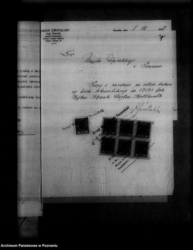 Obraz 11 z jednostki "Gospodarstwo rolne R. Świtalskiego majątek Psarskie powiat szamotulski nr woj. 6573"