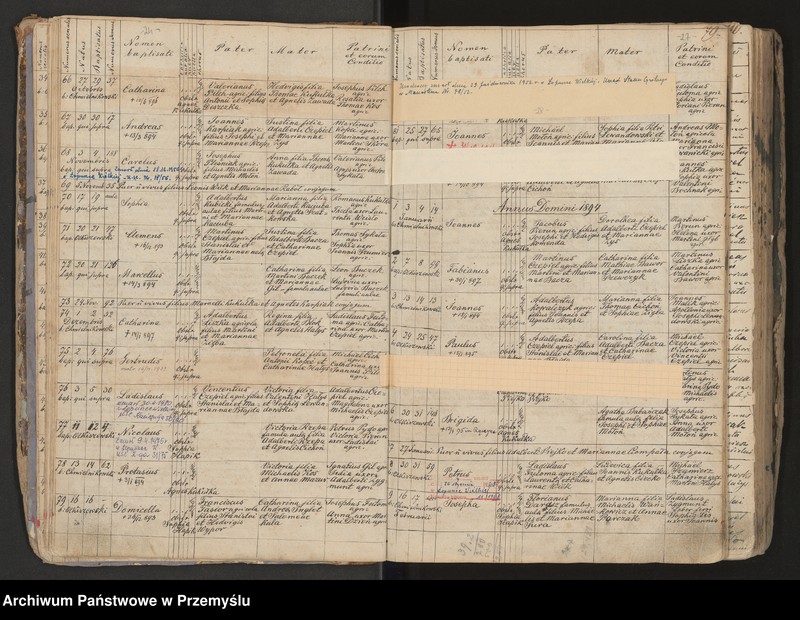 image.from.unit.number "Księga urodzeń, małżeństw, zgonów miejscowości Łopuszka Wielka"