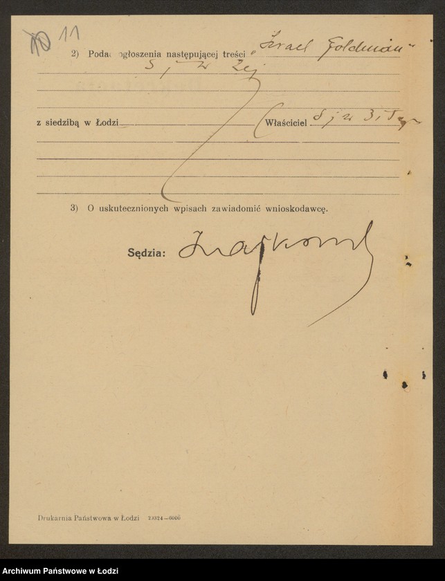 Obraz 13 z jednostki "Izrael Goldman- sprzedaż owoców i tow. kolonialnych"