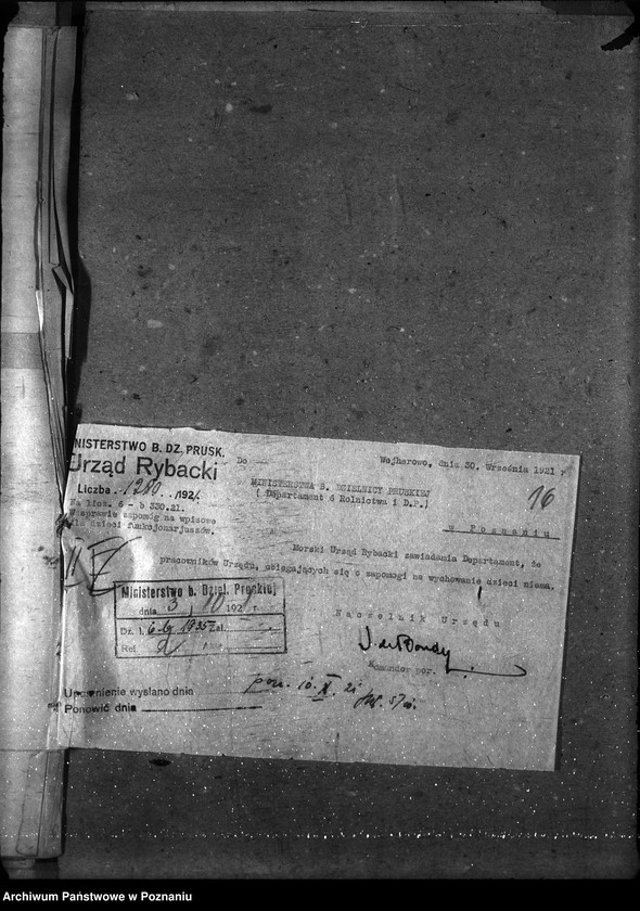 image.from.unit.number "Sprawy osobowe. Departament Rolnictwa i Dóbr Państwowych. Zapomogi szkolne"