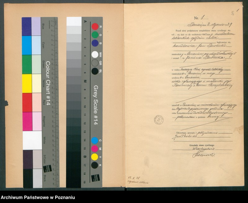 Obraz 3 z jednostki "Księga miejscowa zgonów tom I [Rejestr główny zgonów]"