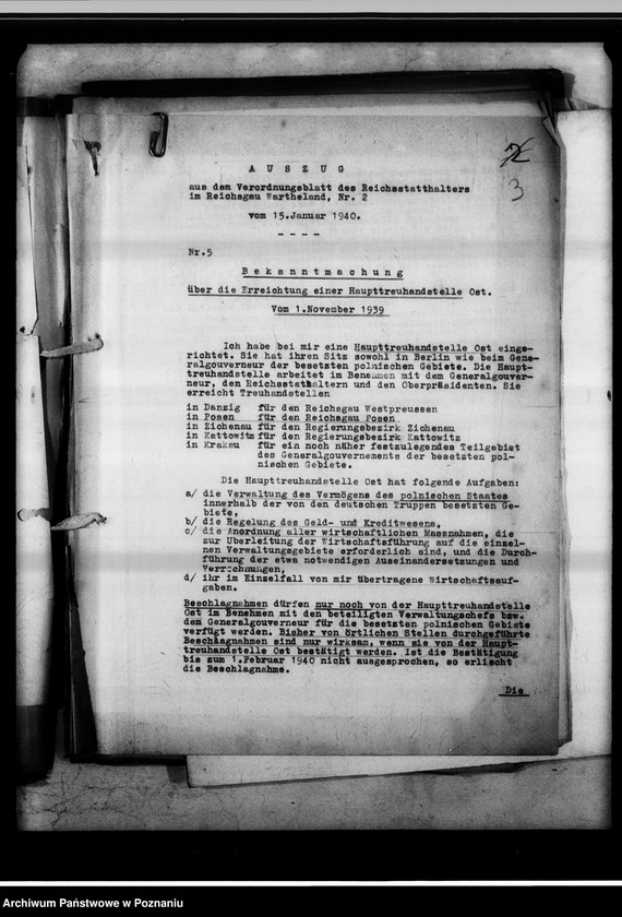 Obraz 7 z jednostki "Beschlagnahme und Einziehung reichsfeindlichen Vermögen."