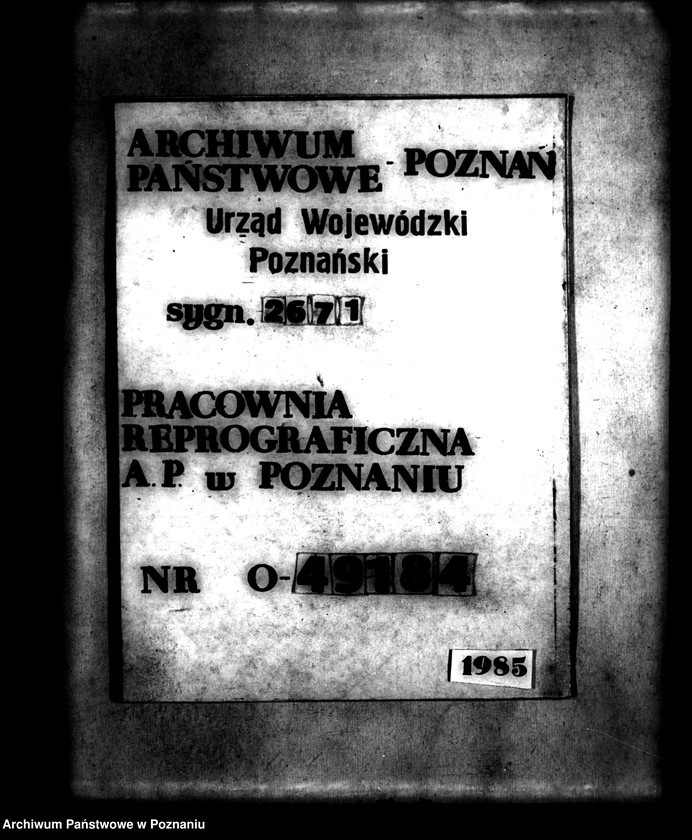 Obraz 1 z jednostki "Majątek Łukowo powiatu obornickiego wyłączenie z art. 4 i 5 ustawy o wykonaniu reformy rolnej"