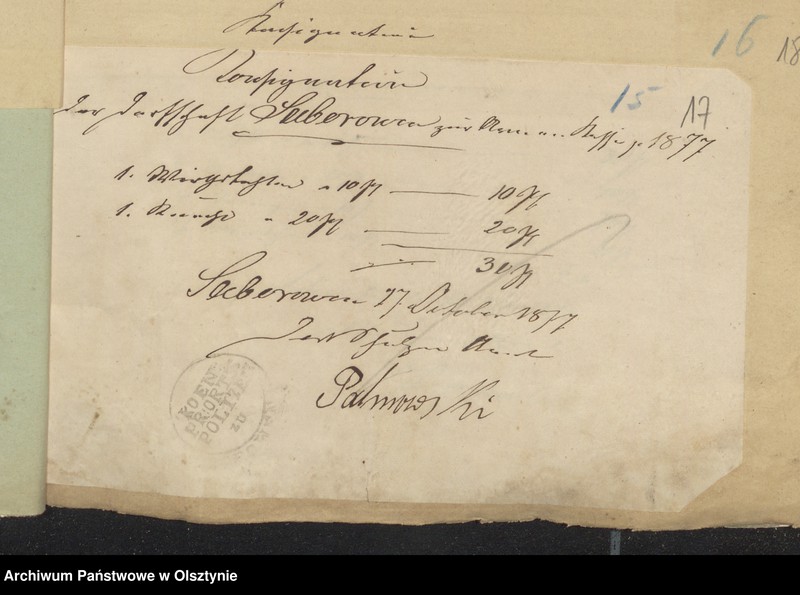 image.from.unit.number "Einnahme und Ausgabe Beläge des Kirchspiels Armen Kassen-Rechnung"