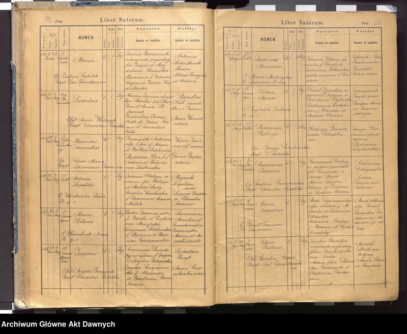 image.from.unit.number "Parafia: Lwów, par. św. Marcina. Dekanat: Lwów. Księga metrykalna urodzeń, ślubów i zgonów dla parafii miejskiej i przedmieść: Zamarstynów i Zniesienie."