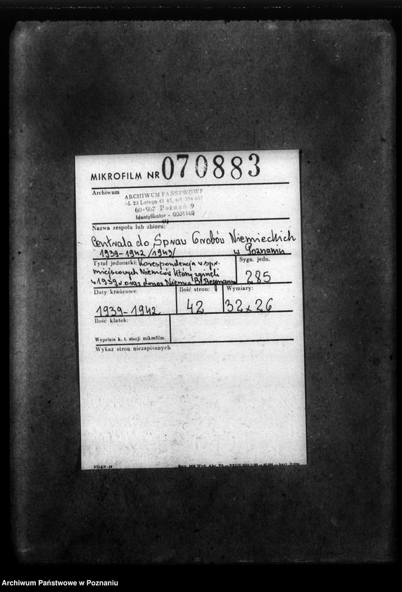 Obraz 2 z jednostki "Korespondencja w sprawie miejscowych Niemców, którzy zginęli w 1939 roku oraz donos Niemca B. Reymanna z powiatu wałeckiego na jego sąsiada, Niemca Breitinga o sprzyjanie Polakom"