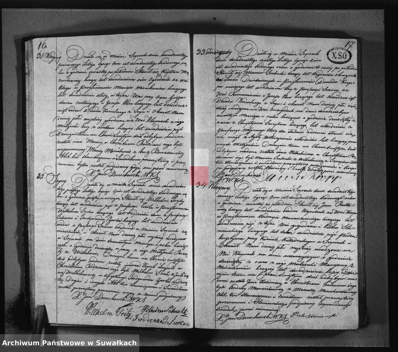 image.from.unit.number "Akta urodzonych, zaślubionych i umarłych parafij seyneńskiey z roku 1827."