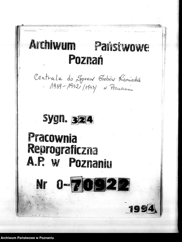 Obraz 1 z jednostki "Wykazy miejscowych Niemców z powiatu bydgoskiego, którzy zginęli w 1939 roku"