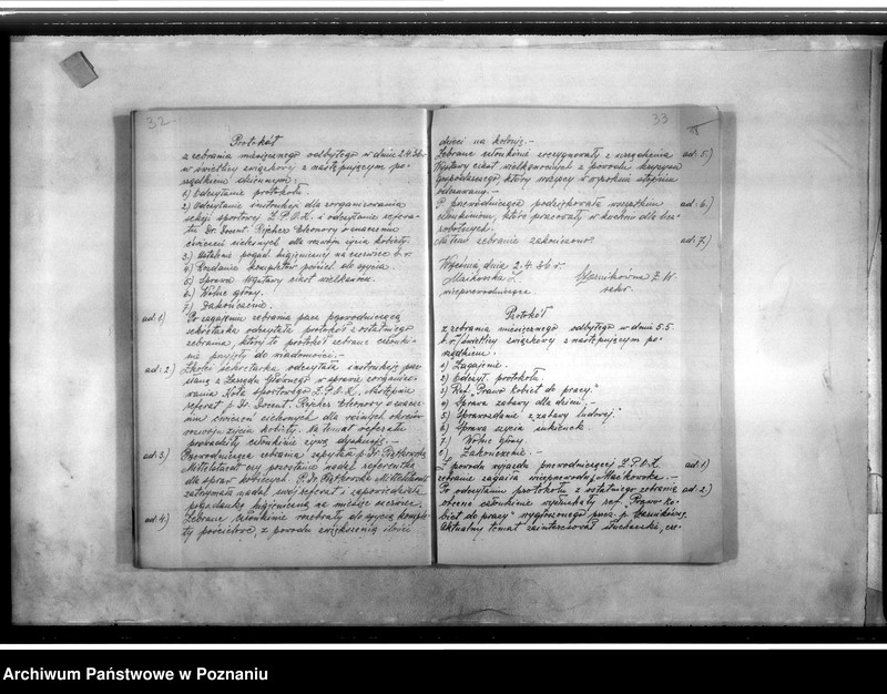 Obraz 20 z jednostki "Protokolarz zebrań, statut"