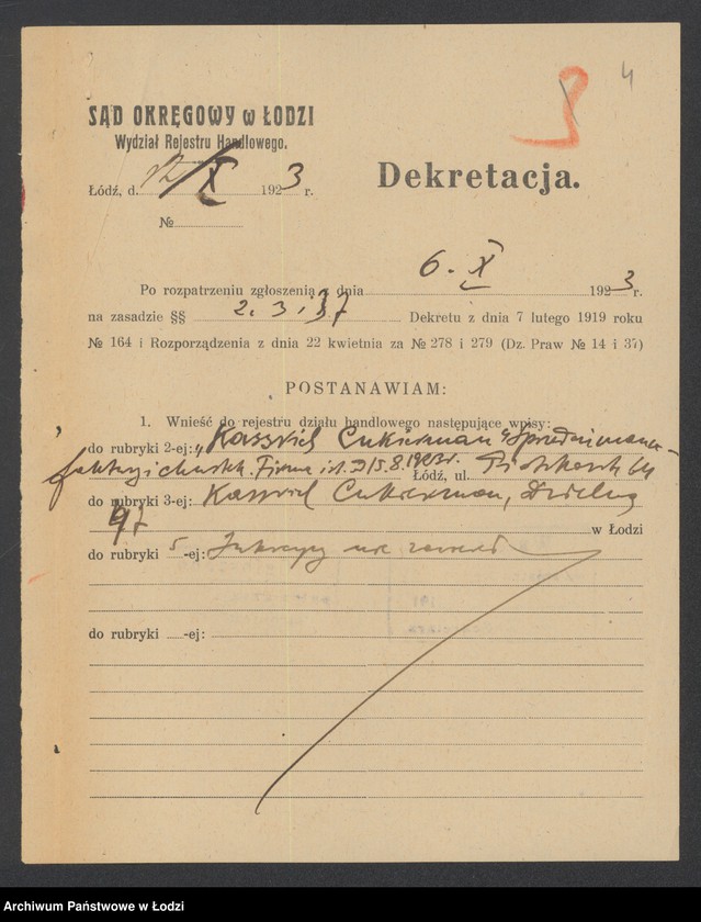 Obraz 6 z jednostki "Cukierman Kassiel- sprzedaż manufaktury i chustek"