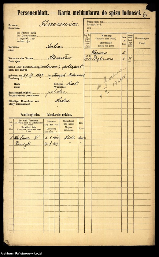 image.from.unit.number "[Spis ludności Łodzi] Fiszerman - Flaszek"