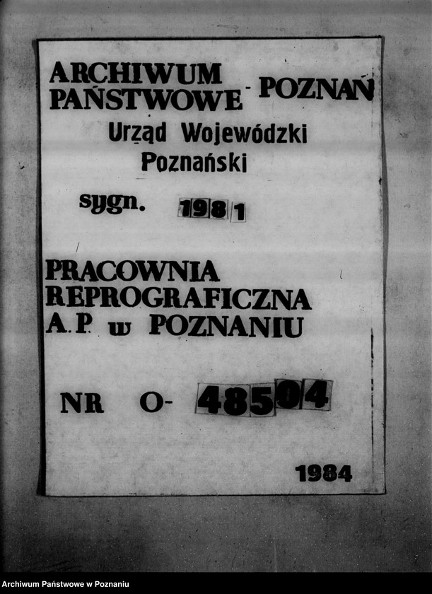 Obraz 1 z jednostki "Wykaz imienny nieruchomości podlegających wykupowi na cele reformy rolnej"