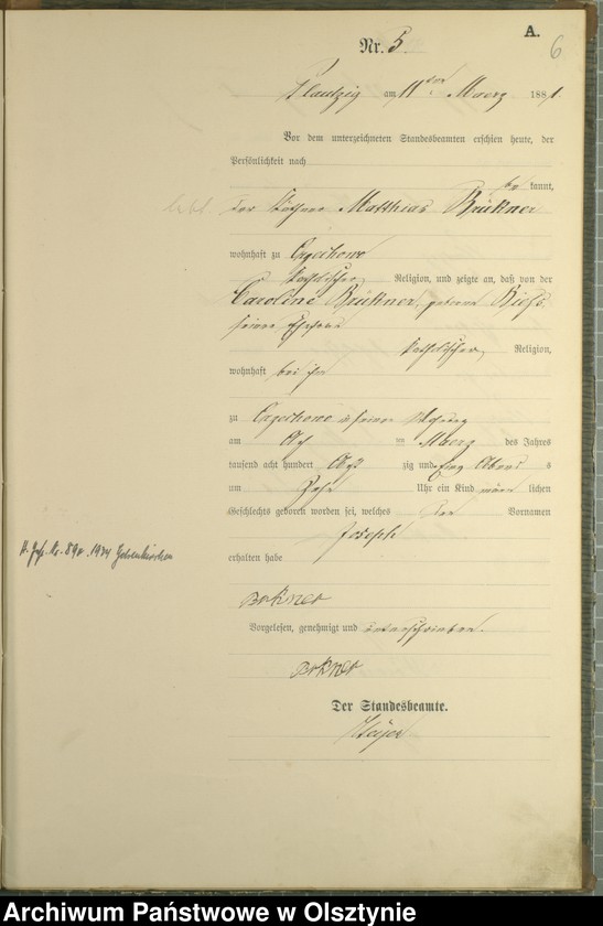 image.from.unit.number "Geburts-Haupt-Register Nr 1 - 22"