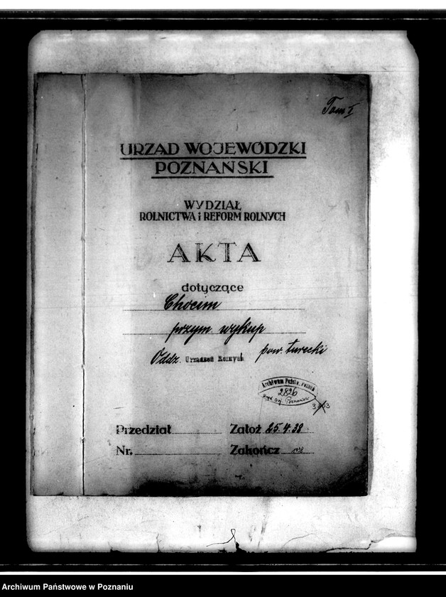 Obraz 4 z jednostki "Majątek Chocim powiatu tureckiego przymusowy wykup"