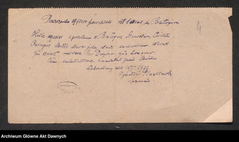 image.from.unit.number "Parafia: różne. Dekanat: różne. [Akta różnych urzędów parafialnych na terenie archidiecezji lwowskiej]."