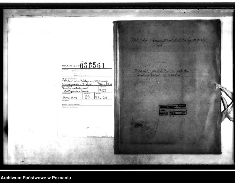 image.from.unit.number "Książka protokołów zebrań Stowarzyszenia w Środzie"