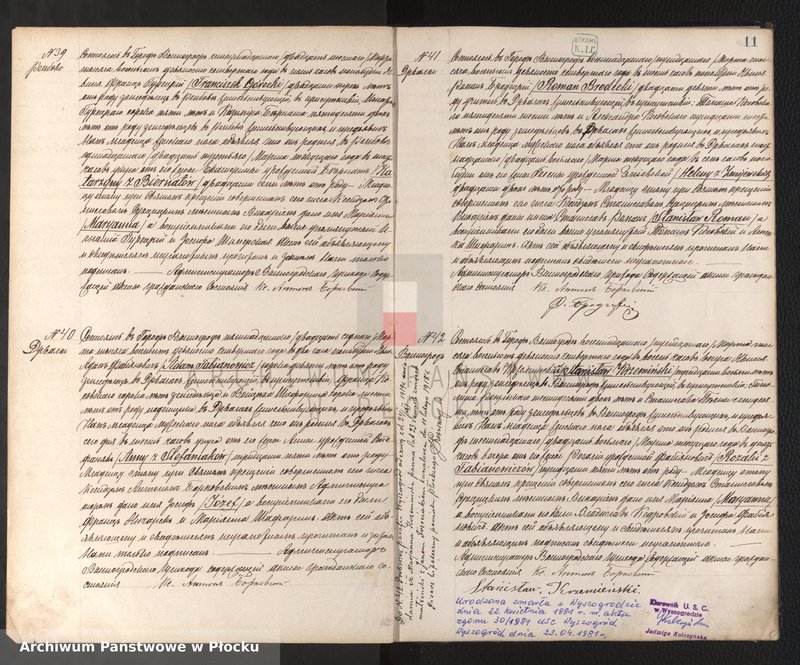 image.from.unit.number "Akta urodzeń, małżeństw i zgonów"