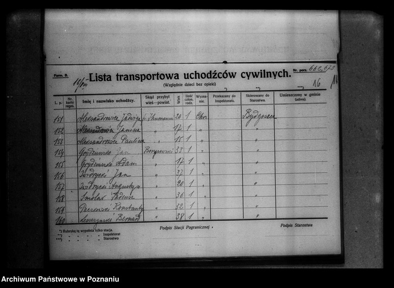 Obraz 20 z jednostki "Lista uchodźców cywilnych."