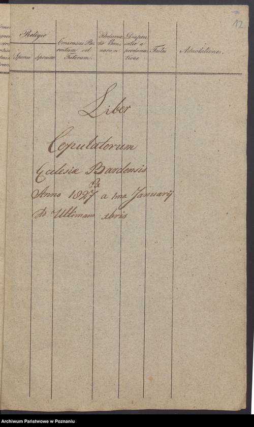 Obraz 8 z jednostki "Liber Baptisatorum, Copulatorum et Mortuorum."