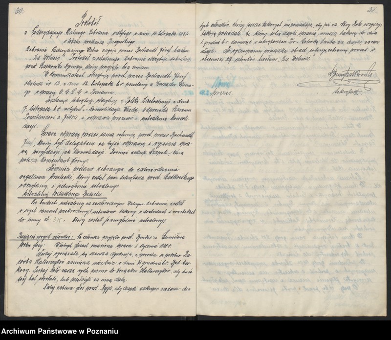 Obraz 19 z jednostki "Rogoźno, powiat Oborniki - akta koła [protokoły zebrań]"