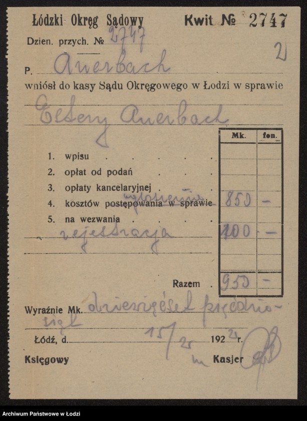 Obraz 4 z jednostki "Estera Auerbach- sprzedaż papieru"