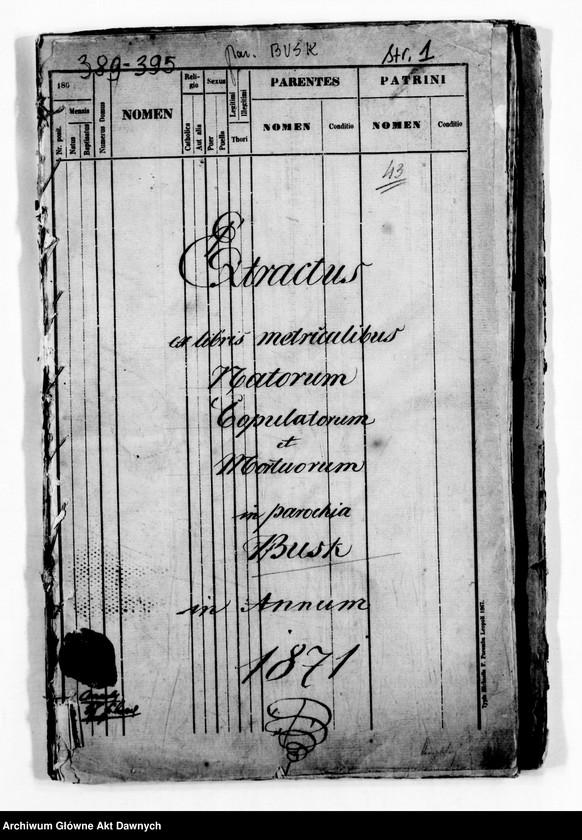 image.from.unit.number "Parafia: Busk. Dekanat: Busk. Kopie z ksiąg metrykalnych ur., śl., zg. dla całej parafii (miasto Busk i wsie)."