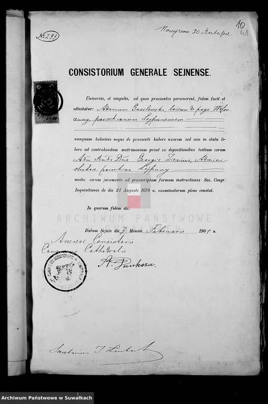 image.from.unit.number "Dokumenty k Duplikatu knig činovnika Graždanskago sostojanija za 1901 god"