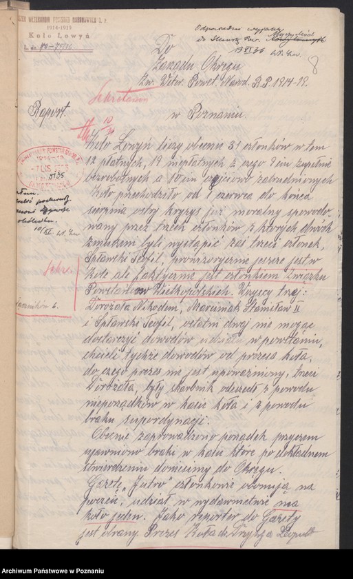 Obraz 10 z jednostki "Łowyń, powiat Międzychód - akta koła."