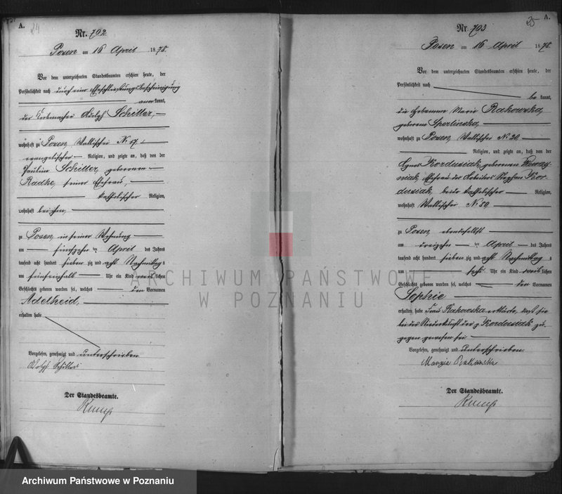 Obraz 14 z jednostki "Księga urodzeń t. II"