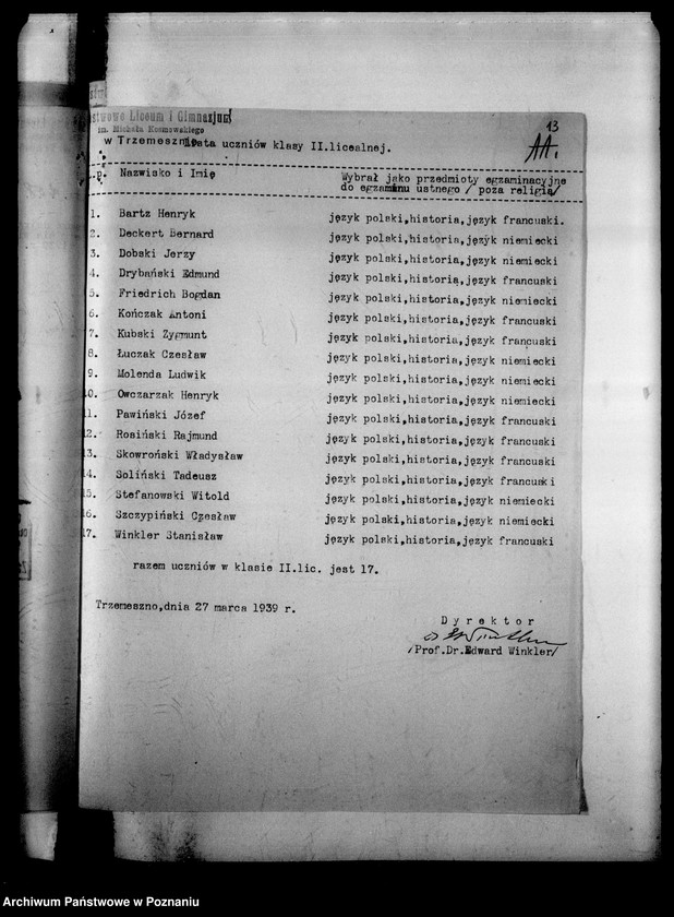 Obraz 16 z jednostki "Państwowe Liceum i Gimnazjum- Trzemeszno"