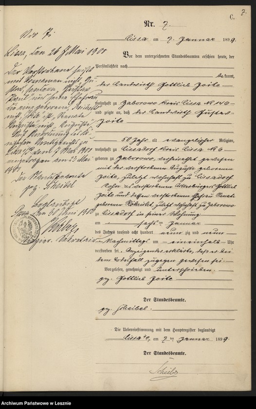 Obraz 10 z jednostki "[Księga zgonów]"