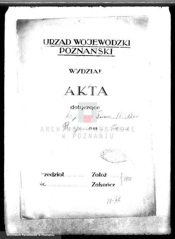 image.from.unit.number "Zatwierdzenie zakładu przemysłowego /cegielni parowej/ własność A. Mueller w Bojanicach pow. leszczyński"