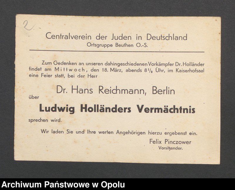 Obraz 4 z jednostki "[Gries Oskar, Beuthen]"