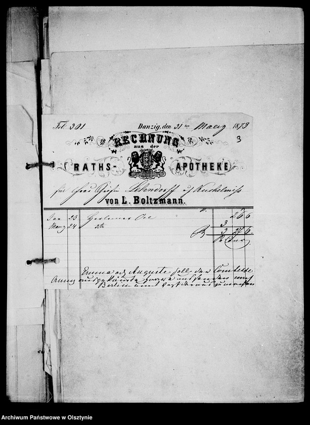 image.from.unit.number "/Rechnungen, Bittgesuche, Posteinlieferungsscheine für Unterstützungen religiöse Bücher u. a. /"