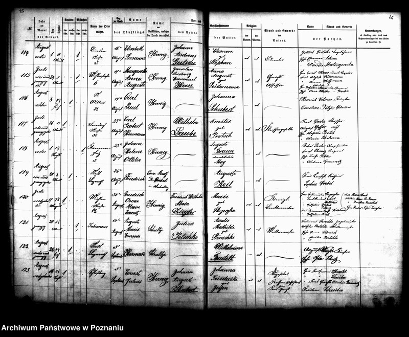 Obraz 15 z jednostki "[Akta ślubów, zgonów, urodzeń i chrztów]"