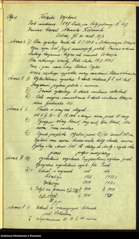 Obraz 10 z jednostki "Ostrzeszów, powiat Kępno - akta koła."